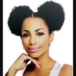 Natural Afro Puff- Black Hairpiece AfroBeauty Puffs Wiglet